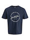 Crew Neck Tricou Blue
