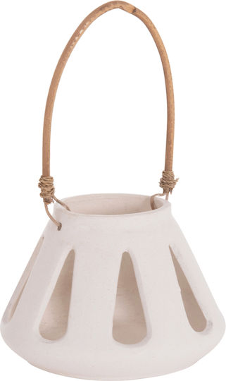HomeMarkt Φαναράκι Rattan Επιτραπέζιο Λευκό 10x10x10εκ. HomeMarkt Φαναράκι Rattan Επιτραπέζιο Λευκό 10x10x10εκ.