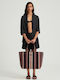Savana Fabric Women's Tote Handbag Black