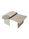 Set Zigon Rectangular Luna Din Lemn Travertin Bronz 2 Buc M105xL60xÎ35cm