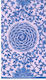 Χαρτοπετσέτες Guest Indigo Garden Blue Pink 10.8x19.8cm Caspari 15 Tεμάχια