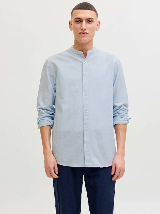 Jack & Jones Langärmlig Leinen Hemd Light Blue