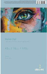Μπλοκ Acrylic Marker Creative A3 36φυλ 110gr Μπλοκ Acrylic Marker Creative A3 36φυλ 110gr