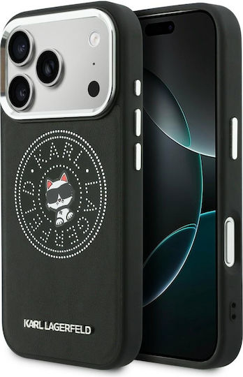 Karl Lagerfeld Point + & Choupette Sketch Magsafe Iphone 17 Pro Max Schwarze Handyhülle