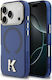 Karl Lagerfeld Iml K Head Logo Magsafe iPhone 17 Pro Blaue Handyhülle