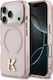 Karl Lagerfeld Iml K Head Logo Magsafe iPhone 17 Pro Rosa Handyhülle
