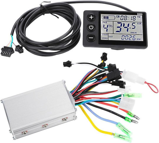 Controler Universal Motor Fără Perii 36v-48v 350w Ecran Lcd Impermeabil Bicicletă Electrică Scuter Electric