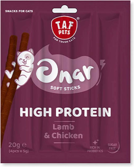 Taf Pets-onar Λιχουδιά Γάτας Soft Sticks Lamb & Chicken 4x5gr 20gr