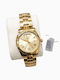 Visetti Women's Watch Chronograph with Gold Metal Bracelet