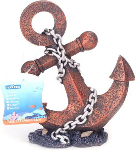Nobleza Aquarium Decoration Anchor 11.5x5x14cm Nobleza