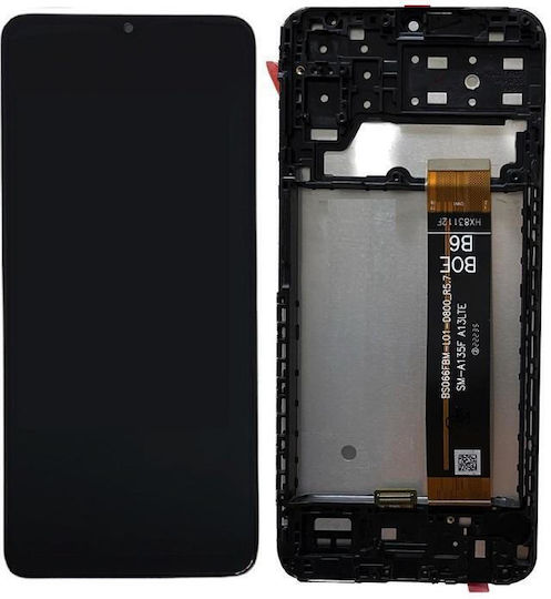 Screen Samsung with Touch Mechanism and Frame for Samsung A137F Galaxy A13 (Black)