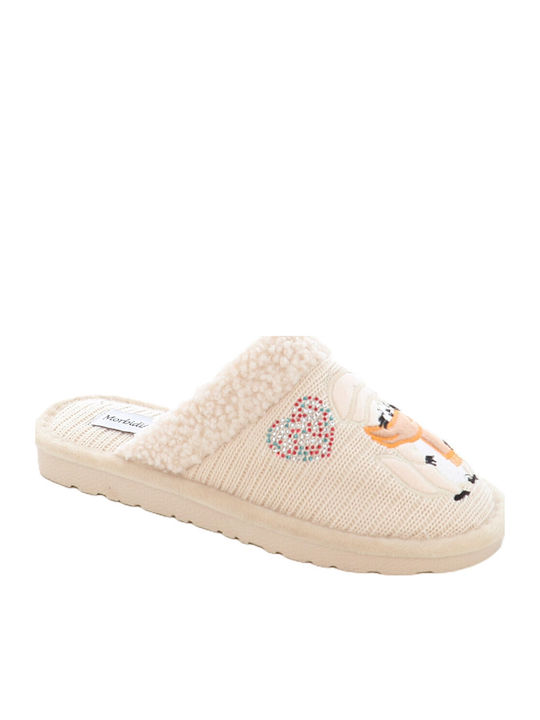 Winter Damen Hausschuhe Beige