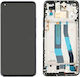 Screen with Touch Mechanism and Frame for Xiaomi 11 Lite NE 5G, Mi 11 Lite 4G/5G (Black)