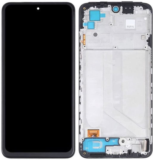 Οθόνη με Μηχανισμό Αφής και Πλαίσιο για Xiaomi Redmi Note 10 4G (Μαύρο)