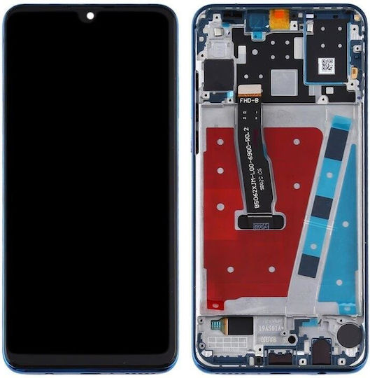 Οθόνη με Μηχανισμό Αφής και Πλαίσιο για Huawei P30 Lite (Μπλε)
