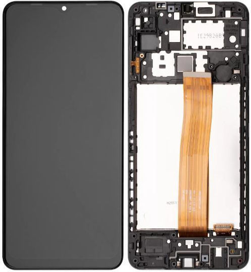 Samsung O ecran cu Mecanism Tactil și Cadru pentru Samsung Galaxy A12 (Negru)