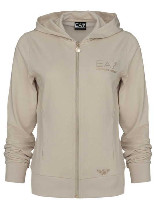 Women's Sweatshirt Jacket Beige