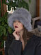 Elusso. Furry Women's Bucket Hat Gray