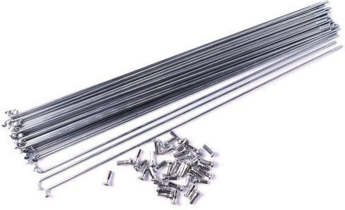 Brn Bicycle Spokes Nipple 305 14g Silver Pieces
