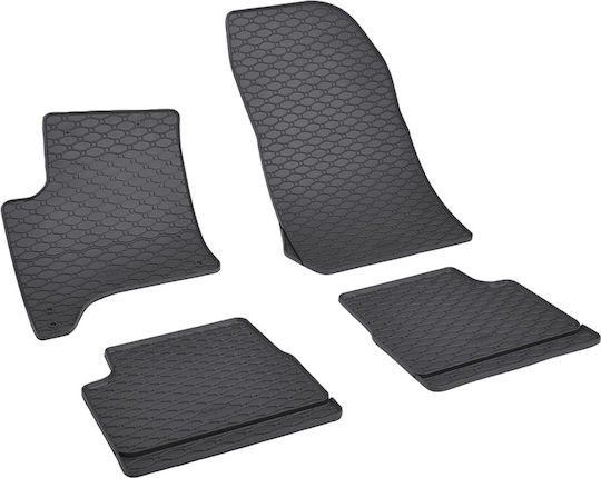 Rubber Floor Mats Compatible with Peugeot 208 II Facelift Mhev Set of 4