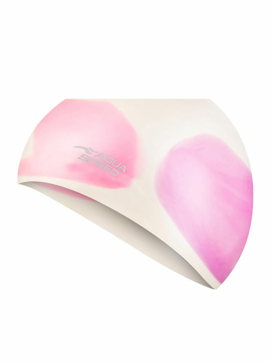 Aquaspeed Adult Swimming Cap Made of Pink Silicone