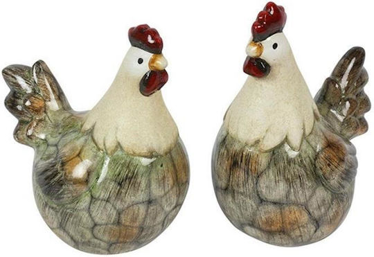 Пилешко Керамична Украса 2 Дизайна 12,5x8,5x15см