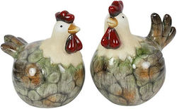 Ceramic Chicken Decoration 2 Designs 17.5x13x18cm