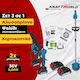 Dream House S-129 Set Chainsaw & Grass Cutter & Pruning Shear Brushless 36V with 2 Batteries 8Ah