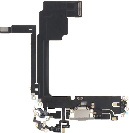 Apple iPhone 15 Pro Max Лентов Кабел За Зареждащ Порт Натурален Титан OEM