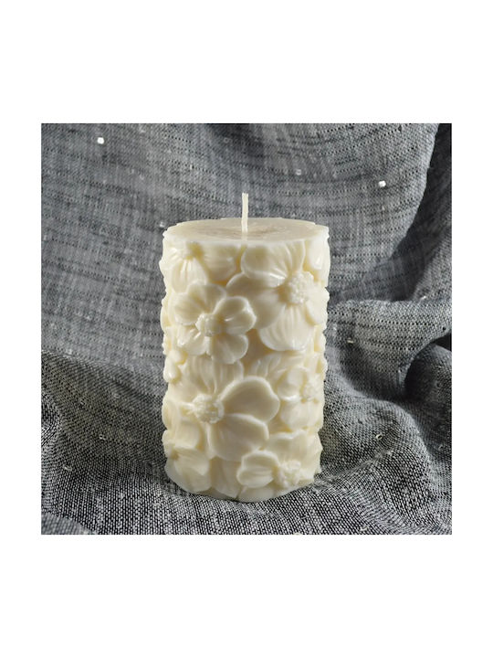 Lumânare Stâlp 3D Margarete Whisky Caramel