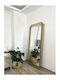 SteweHome Oglindă De Podea Cu Cadru Metalic Aurit 180x80cm