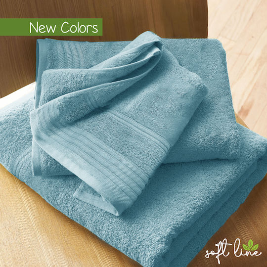Cosy Life Set of Towels 3 pcs Soft Line Blue Weight 500gsm