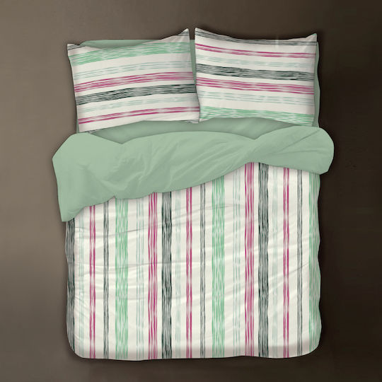 Isadore Lorraine Sheet Sets Queen 240x260cm. Special Edition Skystripe-green 4pcs