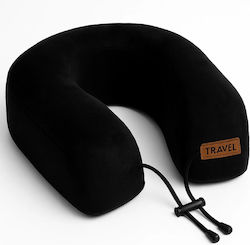 Orthopedic Travel Pillow Memory Foam Black 28x30x11cm Orthopedic Travel Pillow Memory Foam Black 28x30x11cm