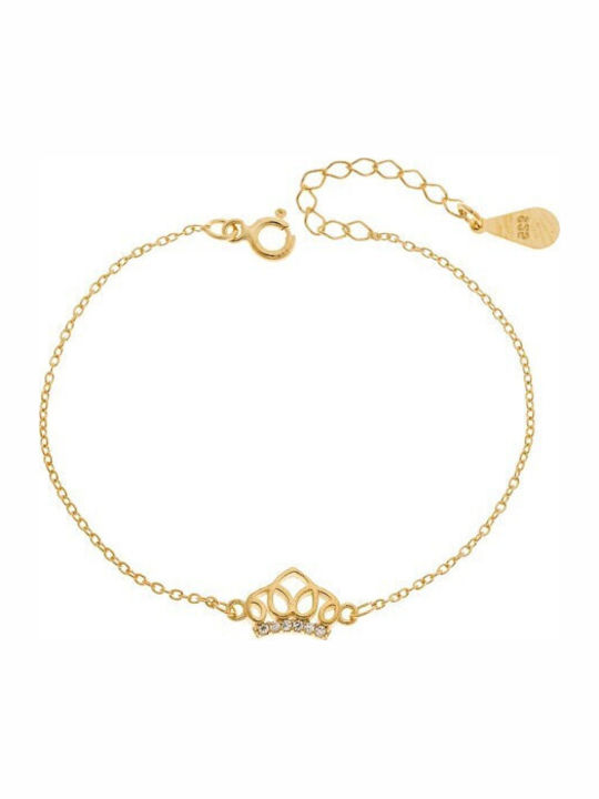 Senza Women's Bracelet made of Silver Gold Plated