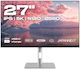 Japannext IPS HDR Monitor 27" 5120x2880 με Χρόνο Απόκρισης 8ms GTG Ασημί