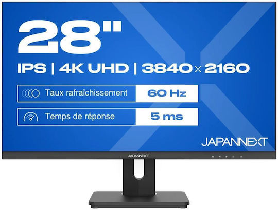 Japannext IPS Monitor 28" 4K 3840x2160 with Response Time 5ms GTG