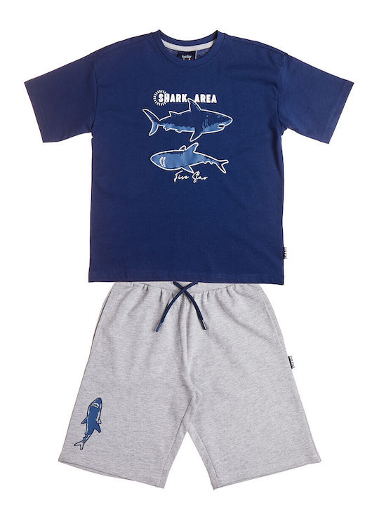 Kids' Set with Shorts Summer 2pcs Blue