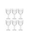 Secret de Gourmet Ayla Set de pahare pentru Vin Alb din Sticlă Cu picior 290ml 6buc