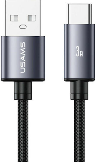 Usams USB 2.0 Cable USB-C male - USB-A 18W Black 1m (SJ767USB01)