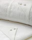 Lina Baby Set Christening Oilcloths White 2 Pieces