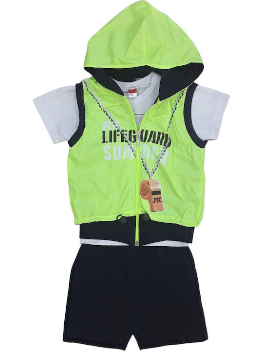 Joyce Kids' Set with Shorts & Outerwear Summer ...