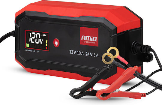 AMiO Φορτιστής Μπαταρίας Αυτοκινήτου 12/24V