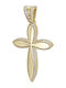 Kiriakos Gofas Women's Gold Cross 14K Double Sided
