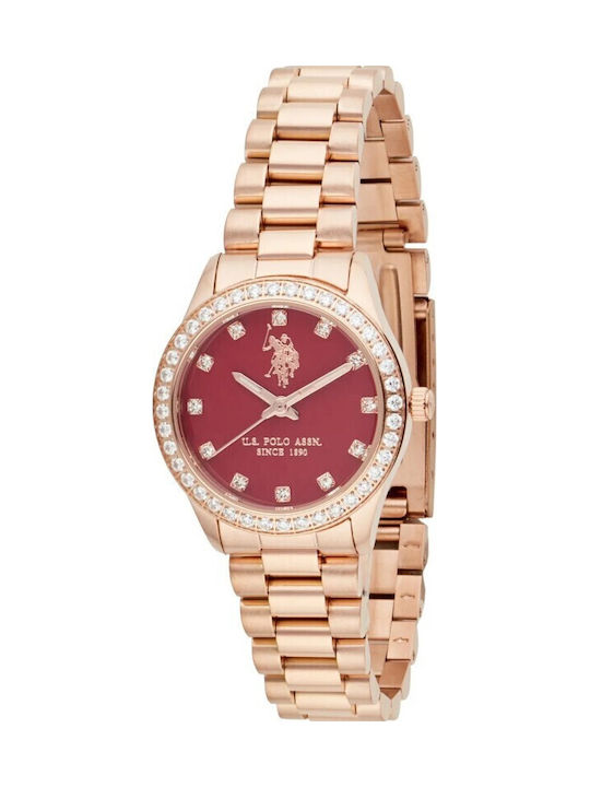 U.S. Polo Assn Women\'s Pink Pave Crystal Watch U.S. Polo Assn. | Accessories | Us Polo Assn Womens Pink  main image 4