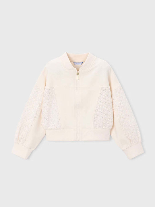 Kids Cardigan Cotton Beige