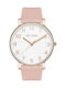 Paul Lorens Women's Watch with Pink Leather Strap