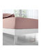 Isadore Lorraine Sheet Semi Double with Elastic 120x200+30cm. Dusty-rose #102