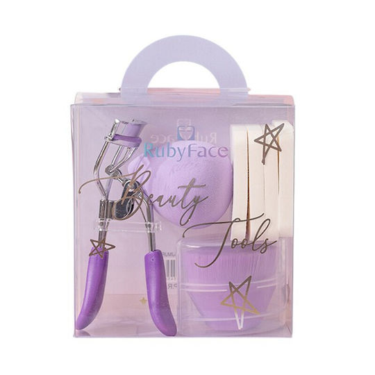 Make Up Sponges & Eyelash Curler Set 7 Pieces