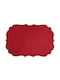 La Gallina Matta Platzdeckchen Stoff Rot 52x36cm 4Stück